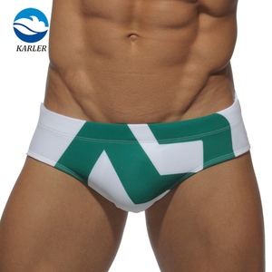 Traje de baño personalizado para hombre, bragas Sexy a la moda con estampado antideslumbrante, ropa de baño profesional de talla grande - Product Image 5