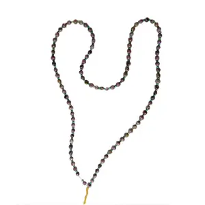 Натуральный высококачественный драгоценный камень Чароит и Бирюзовый Круглый бисер ожерелье длина 30 дюймов Чароит Размер 6 мм бирюзовый Размер 3 мм
