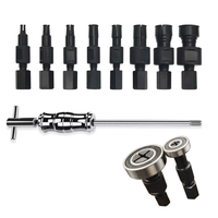 Extracteur de roulements Trima de qualité industrielle pour trous intérieurs de 8 mm à 32 mm, avec marteau à inertie, embout d'extension et crochet extracteur, 4 mini