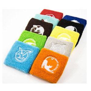 Muñequeras personalizadas de algodón para gimnasio y tenis, con bordado deportivo, absorbentes de sudor, tipo toalla. - Product Image 6