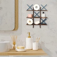 Étagère de rangement multifonctionnelle en bois massif, porte-mouchoirs de salle de bain et présentoir pour service à thé dans le salon