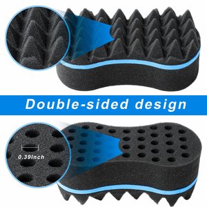 Éponge à boucles afro double face de haute qualité pour hommes noirs, divers styles, éponge à torsades pour cheveux - Product Image 6