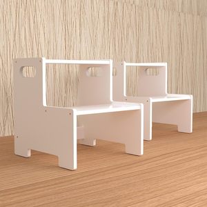 Taburete de madera multiusos para niños pequeños, diseño moderno, origen europeo para dormitorio, cama, jardín de infantes, escuela, granja - Product Image 2