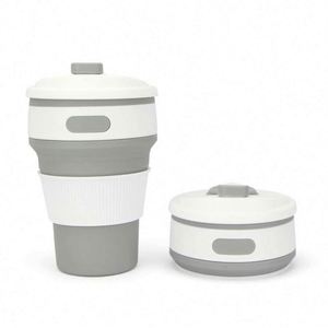<b>Reusable</b> Silicone Coffee <b>Cups</b> with Thermal Insulation & Leak-Proof Design for Adults-for Travel - Product Image 2