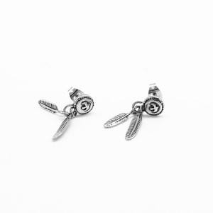 Pendientes de plumas de acero inoxidable yunique para fiesta, joyería para mujeres y hombres, Material de acero inoxidable - Product Image 4