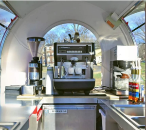 WECARE Mini Food Trailer, Piccolo Food Truck Mobile, Carretto Gelati, Design per Negozio di Snack Ambulante in Vendita - Product Image 6