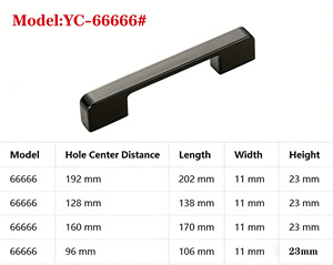 Maßgefertigter Zeitgenössischer T-förmiger Zinklegierungsgriff für Schränke Schwarzer Kommodenschubladengriff aus Zinklegierung für Schlafzimmer und Küche - Product Image 2