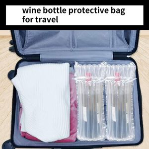 Manchons de protection pour bouteilles de vin VANTUR avec coussin d'air, en PE et nylon, pour le transport et l'expédition, antichoc - Product Image 4