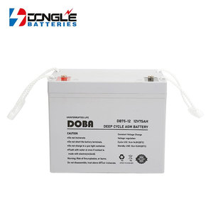 Dongle Chất lượng cao DB75-12 tiết kiệm năng lượng hệ thống lưu trữ 12V 75Ah <span class=keywords><strong>AGM</strong></span> chì axit pin năng lượng mặt trời - Product Image 2