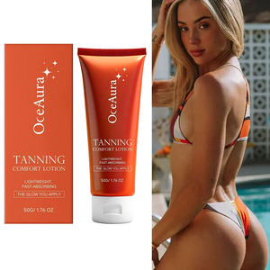 Wholesale OEM ODM 100% Natural Dark <strong>Tan</strong> Moisturizer Fast Absorbing Moist Tanning Cream Lotion Dark <strong>Tan</strong> <strong>Enhancer</strong> and Healer - Product Image 1
