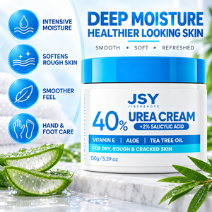 Crème pour les pieds quotidienne <span class=keywords><strong>à</strong></span> 40% d'urée et 2% d'acide salicylique, enrichie en vitamine E, aloe vera et huile d'<span class=keywords><strong>arbre</strong></span> <span class=keywords><strong>à</strong></span> <span class=keywords><strong>thé</strong></span>, pour les talons rugueux, secs et gercés, 150 g - Product Image 5