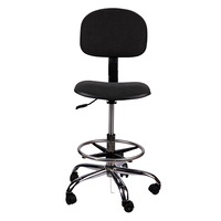 Chaise antistatique ESD, réglable en hauteur, conductrice, pour poste de travail de sécurité en laboratoire