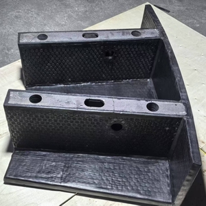 Revêtement de grille à trous rectangulaires 10mmx40mm pour élévateur à boues, revêtement céramique, cadre en acier + caoutchouc + céramique, pour moulin à tambour - Product Image 1