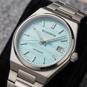 Relojes de Cuarzo con Caja Redonda de Acero Inoxidable Personalizados para Hombre, Moda Ejecutiva, Proveedores Chinos - Product Image 1