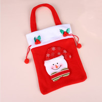 Offre Spéciale poupée sac de bonbons de noël joli sac cadeau de noël sac fourre-tout en feutre paquet de noël décoration de poche