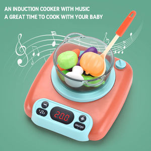 51pcs Pretend Play Music Light Spray Induction Cooker Simulation Tableware Kitchenware <b>Kitchen</b> <b>Food</b> <b>Toy</b> Cooking Set <b>for</b> Kids - Product Image 4