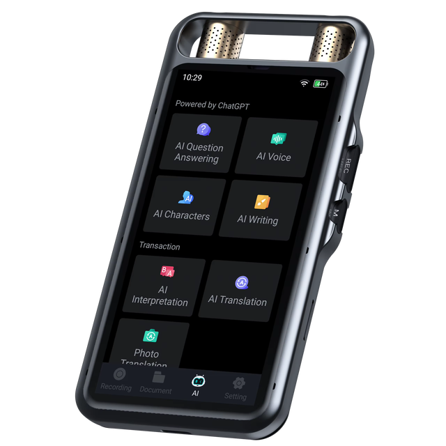 M5 Smart Summaries Large Model Digital Voice Recorder Photo Translation Device Portable Wireless Al Voice Recorder
