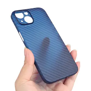 PP Slim Case for iPhone Eco-friendly Carbon Fiber Texture Phone Case for 13 12 11 Pro Max Protective Case for iPhone