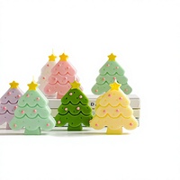 2026 Neue Pyramidenförmige Handgemachte Fruchtig Duftende Rauchfreie Kerze für Weihnachtsdekorationen Partys Geschenke mit Verpackungsboxen