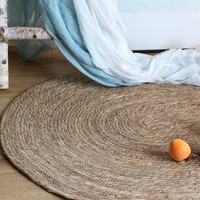Vente en gros de tapis ovales vintage faits à la main en sisal de jute biologique
