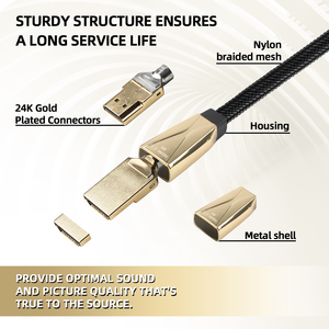 <span class=keywords><strong>Cable</strong></span> 2.1 ULTRA para 8K 48Gbps con Cubierta de PVC, Listo para Monitor, Venta al por Mayor de Fábrica - Product Image 3