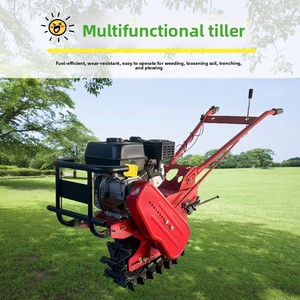 Track-type Gasoline-Powered <b>Micro</b>-tiller Engine-driven Mountain Greenhouse Soil-turning <b>Machine</b> Multi-functional Agricultural Co - Product Image 1