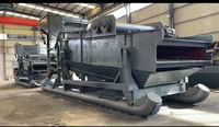 Cribadora vibratoria de mineral fino de construcción personalizada con conjunto de separación por flujo, diseño industrial completo para trabajos con mineral en suspensión en agua