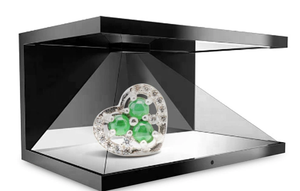 <span class=keywords><strong>360</strong></span> grados pirámide personalizada 1*1m alto brillo proyección 3D pantalla transparente vitrina Holobox escaparate holográfico - Product Image 4