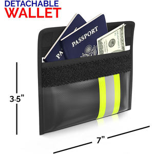 Sac à documents ignifuge et étanche amélioré, verrouillable avec protection de portefeuille, réfléchissant pour protéger les documents et objets de valeur - Product Image 5