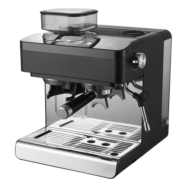 New Arrival Professional Semi-Automatic Electric Espresso Machine 20 Bar Commercial Grinder Digital Control Self-Cleaning