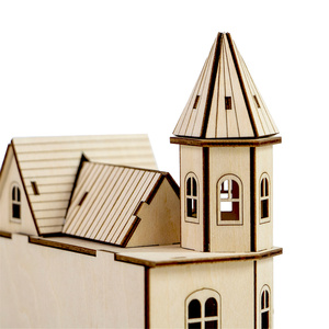 Puzzle <span class=keywords><strong>de</strong></span> vacances <span class=keywords><strong>de</strong></span> Noël exquis en <span class=keywords><strong>bois</strong></span> 3D décoration <span class=keywords><strong>de</strong></span> la maison assembler petite maison <span class=keywords><strong>château</strong></span> jouet cadeau surpris - Product Image 3