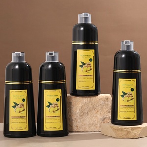 Shampoo colorant capillaire noir au gingembre en 5 minutes, marque OEM, fabricant de couleurs, étiquette privée, shampooing noir permanent au gingembre à action rapide - Product Image 1