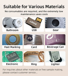 เครื่องทำเครื่องหมายเลเซอร์ไฟเบอร์ออนไลน์20W 30W 50W สำหรับถุงพลาสติก/สาย/ท่อพีวีซีสำหรับการเข้ารหัสแบบแบทช์ - Product Image 3