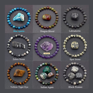 Bracelet en pierre naturelle pour hommes et femmes, améthystes, tourmalines roses, bijoux, cadeau, protection de la santé, vente en gros de 8mm - Product Image 1