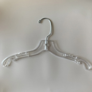 Perchas de plástico transparente para niños, perchas de cristal recicladas para ropa de adultos - Product Image 2