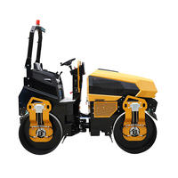 Mini-compacteur routier hydraulique vibrant pour petites machines de construction, 4 tonnes, double tambour, pour asphalte, à vendre