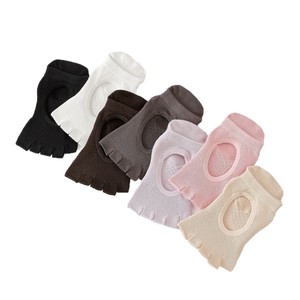 Yoga studio exclusive Pilates fitness <b>socks</b> with exposed ears and back, five-toed yoga <b>socks</b> with adhesive backing and non-slip - Product Image 2