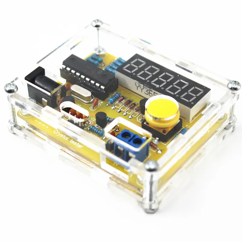 DIY-Kits 1Hz-50MHz Kristall oszillator Tester Frequenz zähler TESTER Meter Case Langlebiges DIY-LED-Kit