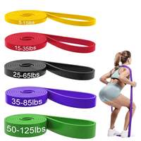 Juego de Bandas de Resistencia de Caucho Natural Personalizadas de Fábrica, Bandas Elásticas Duraderas y Ecológicas para Gimnasio, Entrenamiento en Casa, Fitness para Adultos