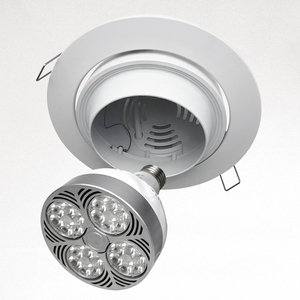 Sang trọng ceil chiếu sáng PAR30 xuống đèn lịch thi đấu nhà ở <span class=keywords><strong>E27</strong></span> đèn Tripod Vòng <span class=keywords><strong>recessed</strong></span> Downlight có thể điều chỉnh cho PAR 30 nhà ở Chỉ - Product Image 1