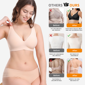 <span class=keywords><strong>Reggiseno</strong></span> Sexy Push up senza cuciture senza fili per donne taglie forti intimo intimo attivo comodo Lingerie taglie forti <span class=keywords><strong>di</strong></span> grandi seni - Product Image 4