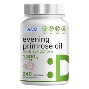 OEM/ODM Cold Pressed Evening Primrose Oil Capsule Softgel with Black Cohosh Extract