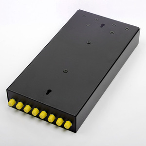 Boîtier de raccordement optique mural ou de bureau <span class=keywords><strong>ST</strong></span> 8 ports 8 fibres pour câble de descente FTTH à charge complète - Product Image 2