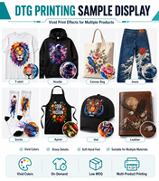 Imprimante DTG double station 8 couleurs CMYK RGBO A2 I3200 haute vitesse pour impression numérique de t-shirts