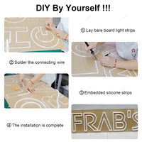 Tube néon flexible en silicone de 6 mm, séparé, pour bande LED néon 12V, découpable pour la création de décorations néon personnalisées DIY