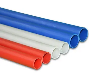 different sizes pvc 16mm 20mm 25mm conduit colored upvc electrical conduit pipe