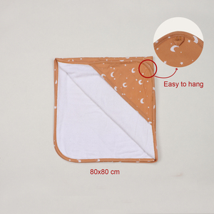 Toalla de bebé con patrón de impresión personalizado, toallas con capucha de bambú transpirable para bebés recién nacidos, Toalla de baño suave para niños, Poncho cuadrado, paños para bebés - Product Image 3