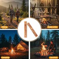 Allume-feu en bois de fatwood 100% naturel Baiyuheng, directement de l'usine, imperméable, pour le camping, le bushcraft et la randonnée
