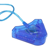 Joypad jeu USB double lecteur convertisseur pour PS2 PC jeux CD adaptateur câble pour Playstation 2 PC USB contrôleur de jeu CD pilote