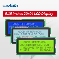 وحدة شاشة LCD أصلية من WINSTAR، طراز WH2004L، شاشة LCD بيضاء/صفراء/زرقاء